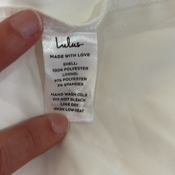 NWT LuLus Strapless White Lace Pattern Romper - Picture 5 of 5